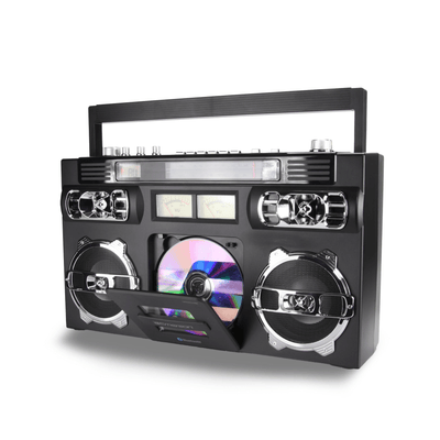 Emerson Retro Portable CD Boombox w Programmable Memory and LED