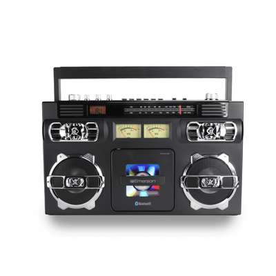 Emerson Retro Portable CD Boombox w Programmable Memory and LED