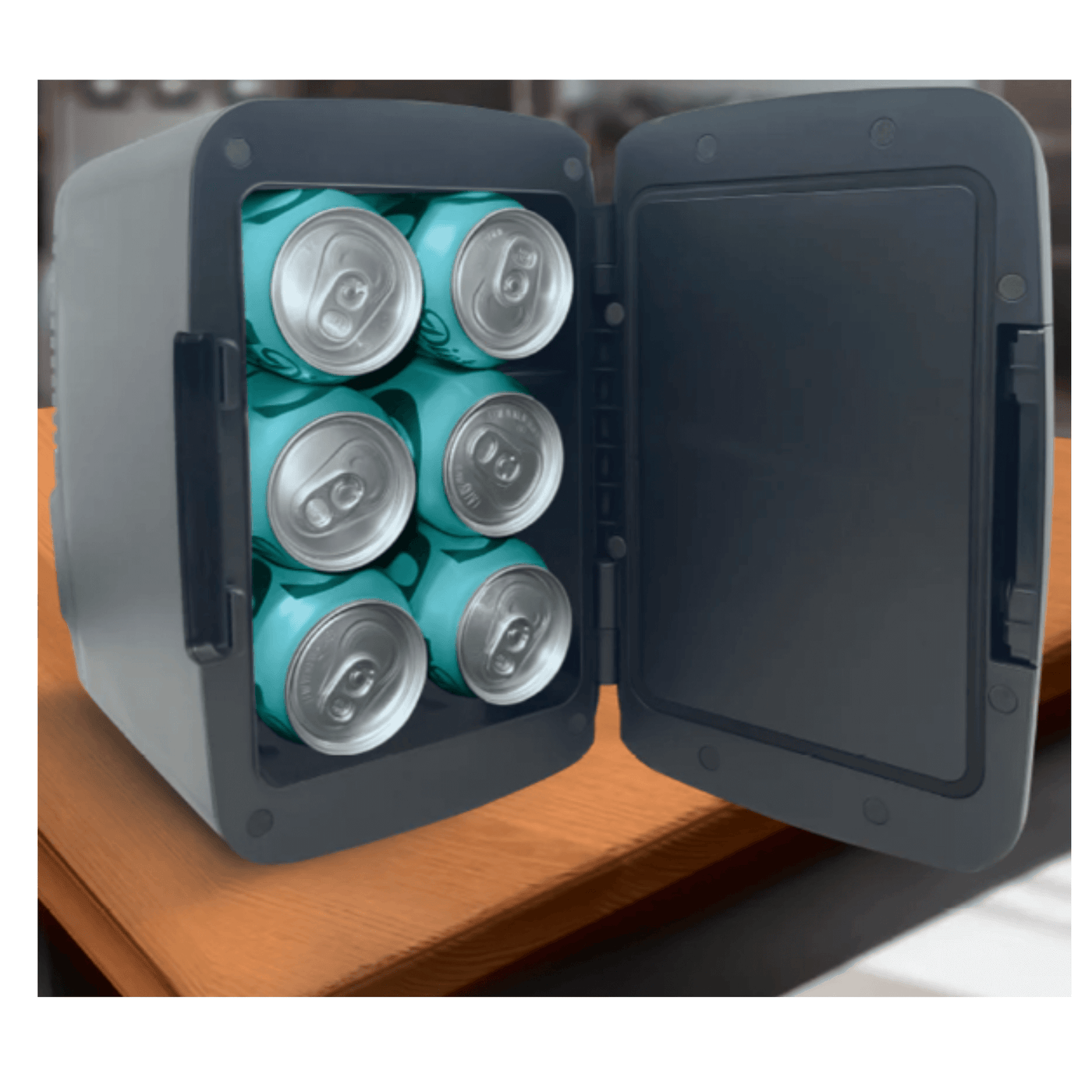 Emerson Portable Mini Fridge Cooler Quiet w Secure Latch and Holds up