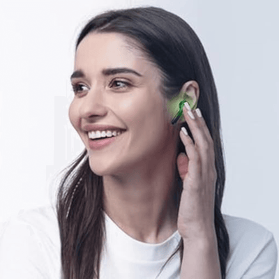 Emerson True Wireless Gaming Earbuds with Charging Case and Taking