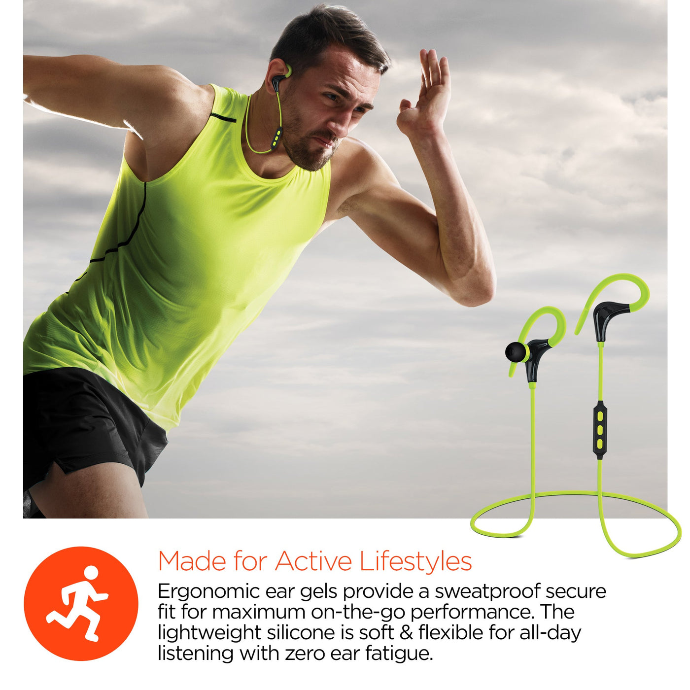 HyperGear Marathon Wireless Sports Earphones Active