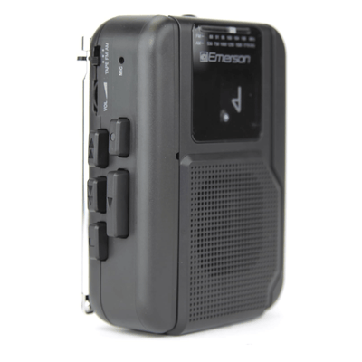 Emerson Portable Cassette Player with Bluetooth Out and Built-In