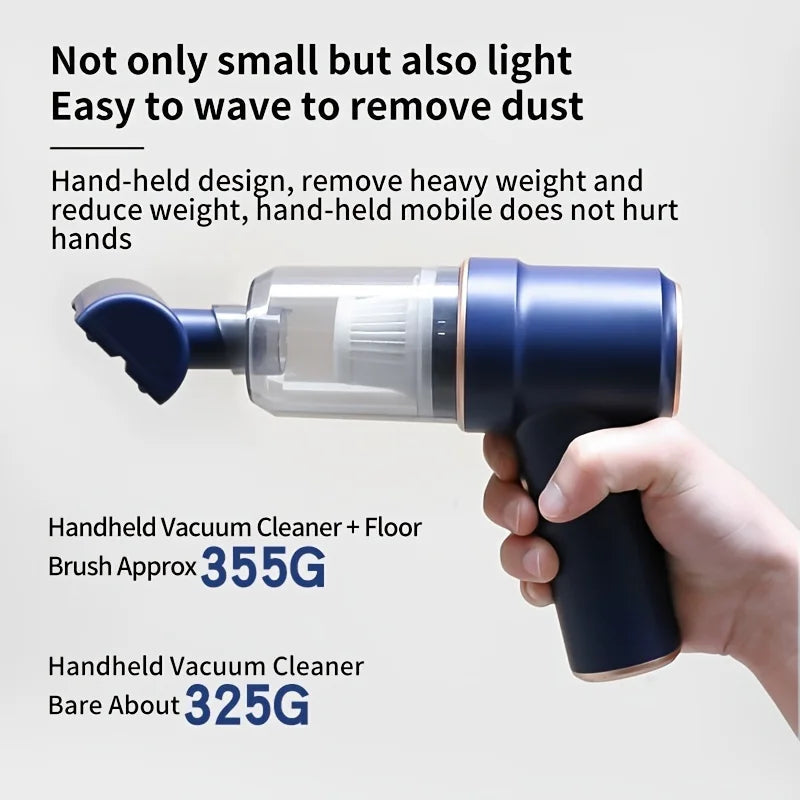 120W Cordless Handheld Vacuum Cleaner – Wireless, Portable for Car and Home Use