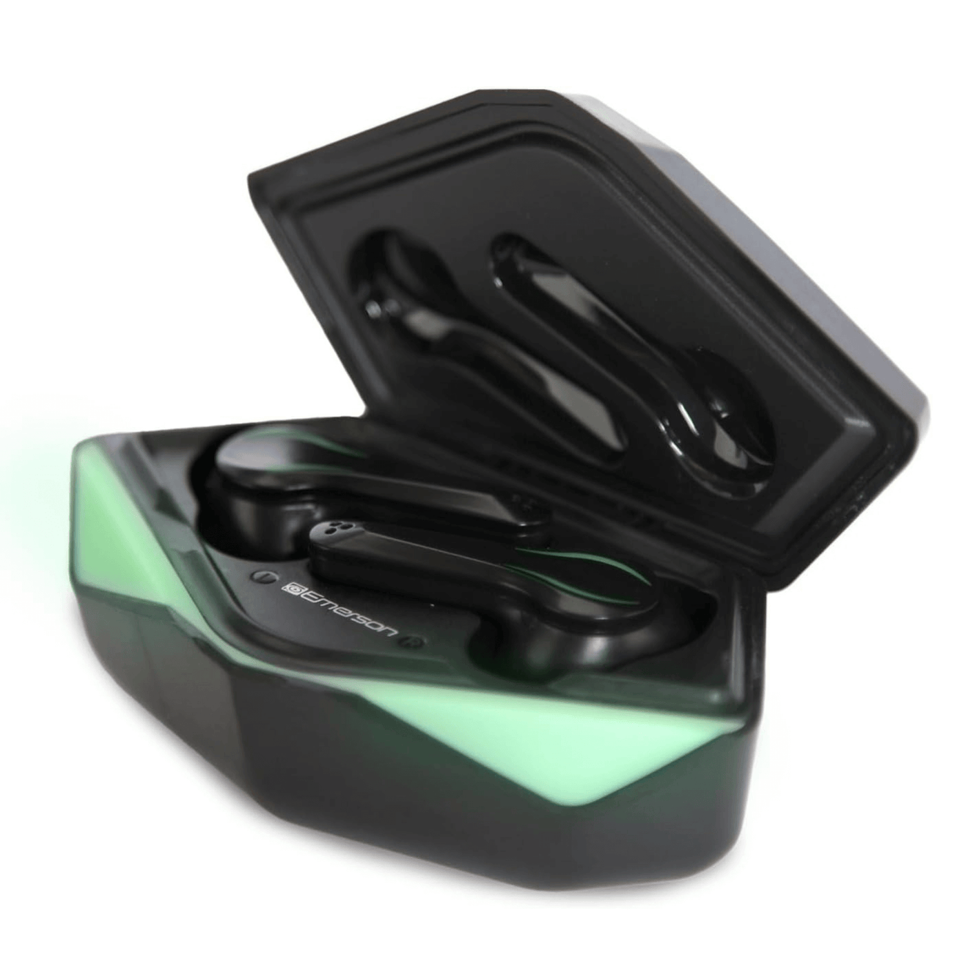 Emerson True Wireless Gaming Earbuds with Charging Case and Taking