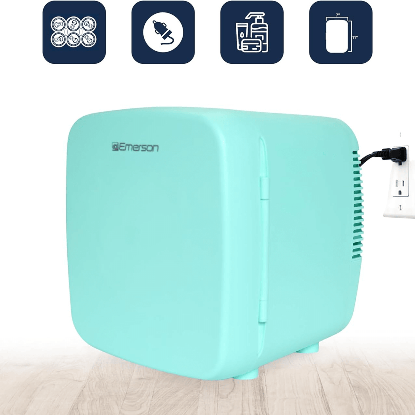 Emerson Portable Mini Fridge Cooler XL with 9 Liter Capacity and