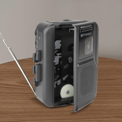 Emerson Portable Cassette Player with Bluetooth Out and Built-In